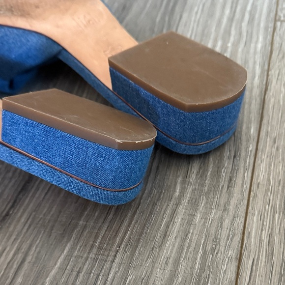 I McLaughlin Blue Braided Women’s Mules Size 9 - Picture 4 of 7